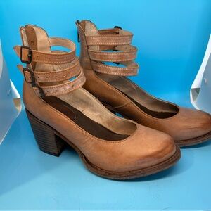 Freebird Randi Leather Strappy Heels